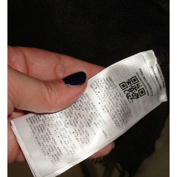 New Marciano Italy Scarf Wrap Camo Blue Green Mens Womens 73 x 23 Long Camoflage - Picture 4 of 9